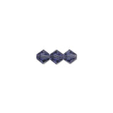 Preciosa Bicone 4mm Tanzanite Each
