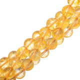 Citrine Beads 10mm Round (Natural/Dyed) 15-16" Strand