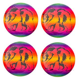 Epoxy Sticker, Round 1" Walking Bear 10/pk