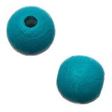 Czech Wood Round Beads 6mm Turquoise 50/pk