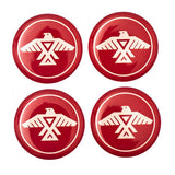 Epoxy Sticker, Round 1" Thunderbird 10/pk