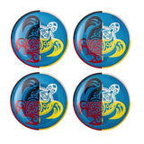Epoxy Sticker, Round 1" Turtle Medicine Wheel 10/pk