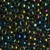 8/0 Perles de rocailles tchèques #1006V Iris vert opaque 22g