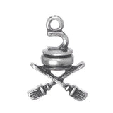 Curling Metal Charm 18x12mm 1/pk