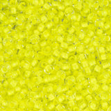 11/0 Czech Seed Beads #01500 C/L Neon Yellow 23g