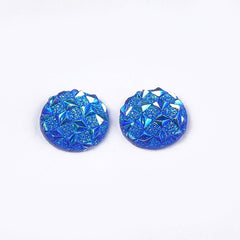 Resin Cabochon Round Cluster 12mm Blue 10/pk
