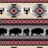 Cotton Fabric Buffalo Stripe #485 Grey - Half Yard