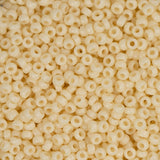 15/0 Miyuki Seed Beads #0492 Opaque Dark Cream 8.2g