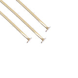 18kt Gold Plated Head Pins 30x0.7mm 21ga 58/pk