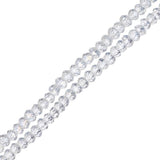 Crystal Lane Rondelle 1.5x2.5mm Transparent Crystal AB 2x7" Strands
