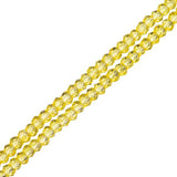 Crystal Lane Rondelle 1.5x2.5mm Transparent Yellow 2x7" Strands