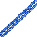 Crystal Lane Rondelle 1.5x2.5mm Transparent Sapphire AB 2x7" Strands