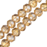 Crystal Lane Rondelle 4x6mm Transparent Topaz AB 2x7" Strand