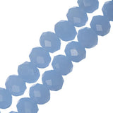 Crystal Lane Rondelle 4x6mm Opaque Light Periwinkle 2x7" Strand