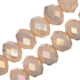 Crystal Lane Rondelle 8x10mm Crème Opaque AB 46/Fil