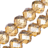Crystal Lane Rondelle 8x10mm Transparent Topaz AB 2x7" Strand
