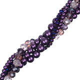Crystal Lane Twisted Bead Strands Wisteria