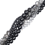 Crystal Lane Twisted Bead Strands Black Magic Hollyhock