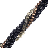 Crystal Lane Twisted Bead Strands Bat Orchid