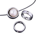 12mm Silver Bead Frame (Fits 8mm Bead) 10/pk