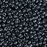 11/0 Czech Seed Beads #35027B Metallic Gunmetal 250g
