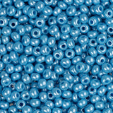 11/0 Czech Seed Beads #35041B Opaque Blue Luster 250g