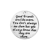 Good Friends Are Like Stars Pendant 24mm 1/pk