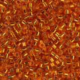 11/0 Delica Bead #0045 Silver Lined Orange 50g Bag