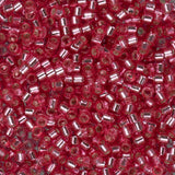 11/0 Delica Bead #1338 Silver Lined Dark Pink Rose 50g Bag