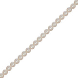 Czech Glass Pearls 4mm Iridescent Light Cream 45/Strand