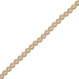 Perles de verre tchèques 4mm crème foncé irisé 45/fil