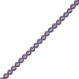 Perles de Verre Tchèque 4mm Lavande Iridescente 45/Brin