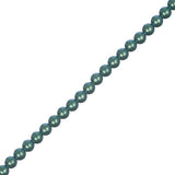 Czech Glass Pearls 4mm Iridescent Emerald Green 45/Strand