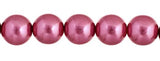 Czech Glass Pearls 6mm Rose 30/Strand