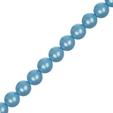 Czech Glass Pearls 8mm Iridescent Aqua 23/Strand