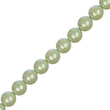 Czech Glass Pearls 8mm Iridescent Light Pea 23/Strand