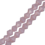 Crystal Lane Bicone 4mm Opaque Light Purple 2x7" Strand