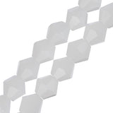 Crystal Lane Bicone 6mm Opaque White 2x7" Strand