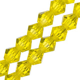 Crystal Lane Bicone 6mm Transparent Yellow 2x7" Strand