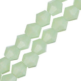 Crystal Lane Bicone 6mm Opaque Light Green 2x7" Strand