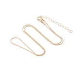 Necklace Snake Chain 18" Light Gold 1/pk