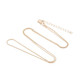 Necklace Snake Chain 24" Light Gold 1/pk