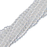 11/0 Czech Seed Beads #34954 Transparent Crystal AB 6 Strand Hank