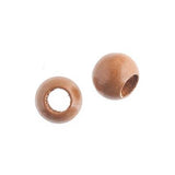 Czech Wood Barrel Beads 12x9.8mm Coffee 25/pk