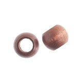 Czech Wood Barrel Beads 14x11mm Dark Brown 10/pk