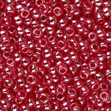 11/0 Toho Seed Beads #109C Tr Lustered Ruby 8-9g Vial