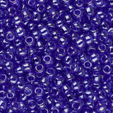 11/0 Toho Seed Beads #116 Transparent Lustered Cobalt 8-9g Vial