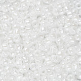 11/0 Toho Seed Beads #121 Opaque Lustered White 8-9g Vial