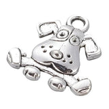 Dog & Bone Charm 16x15mm 5/pk