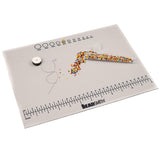 12.5x9.25 Non Slip Bead Mat with Measurements 1/pk